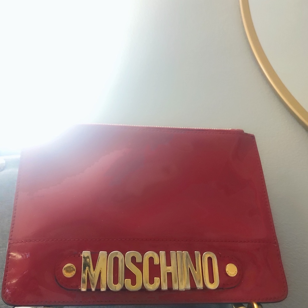 Gold Moschino in Cherry Red  (authentic)